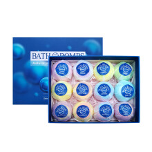 Bath Bombs for Girls - Gentle Exfoliating Bath Bombs for Women, Relaxing Blue Bath Bomb Making Kit