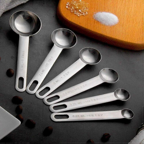 Stainless Steel Measuring Set - Mini Scoops for Dry/Liquid 1