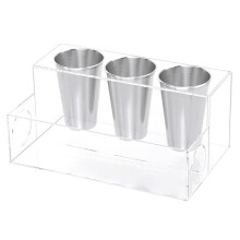Hair Appliance Organizer | Acrylic Countertop Storage for Hair Tools and Accessories | Clear Styling Tool Holder