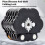 Heavy Duty Professional Waterproof Bicycle Lock, Retractable Rust Proof Design, Compact Size with Two Keys 4