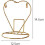 Heart Cup Holder Set - Stainless Steel Mug Display Stand 16