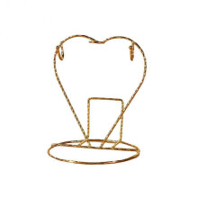 Heart Cup Holder Set - Stainless Steel Mug Display Stand
