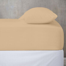 (Beige, Single) Microfiber Fitted Sheet 25cm Deep Pocket Soft Breathable Wrinkle Resistant Single Double King UK