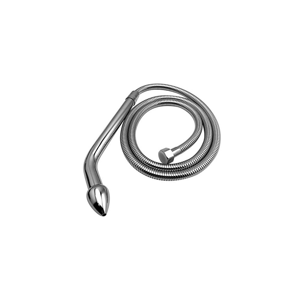 Women's Aluminum Enema Shower Cleaner System For Colon Irrigator With Nozzle And Butt Plug For Stimulating Masturbation (Small)