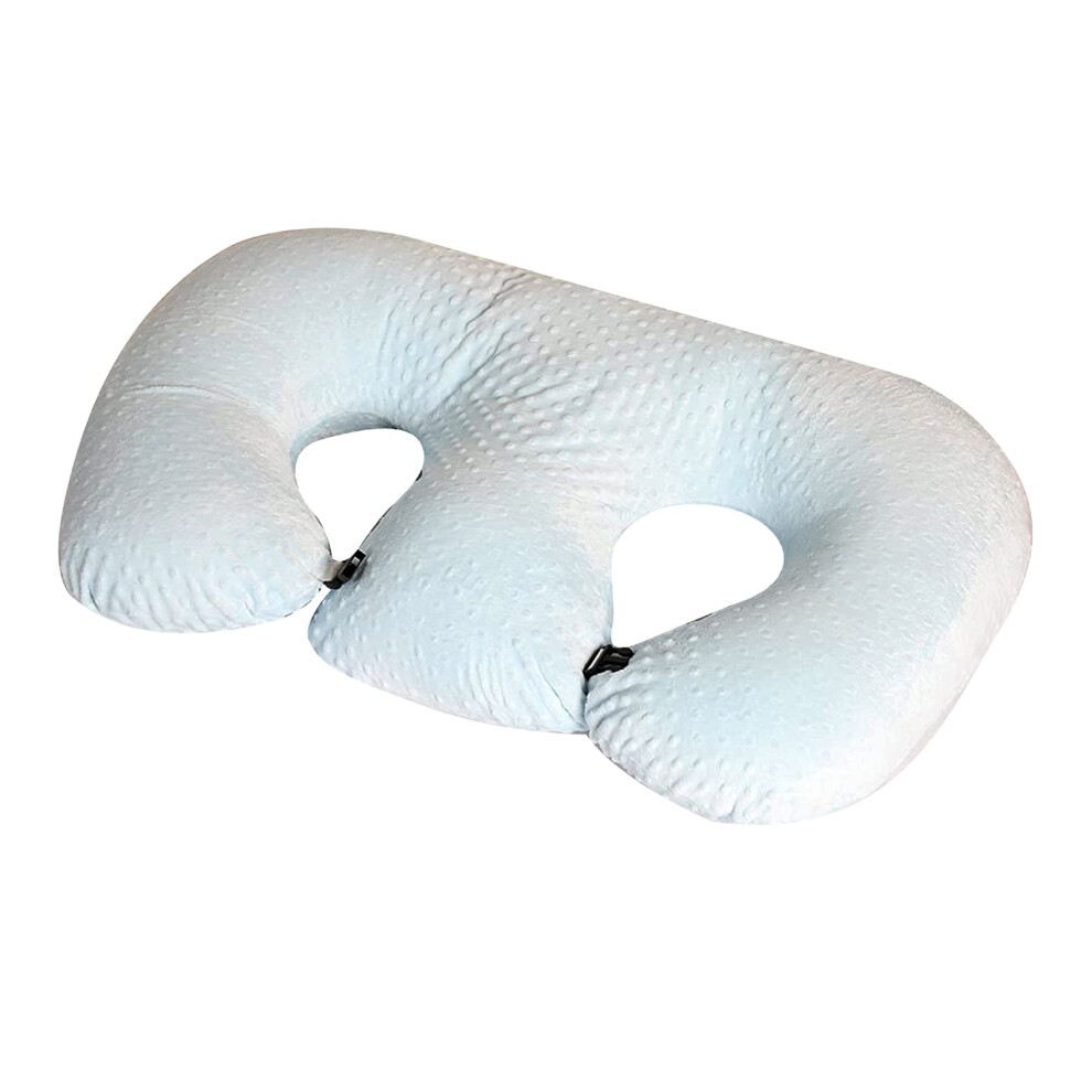 Multifunctional Nursing Pillow for Twins - Machine Washable Cotton, Breastfeeding Support for Pregnant Women, Ideal Twin Pillow