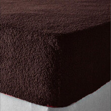 (Chocolate Brown, Double) Teddy Bear Fleece Fitted Bed Sheet Extra Deep 30cm Soft Cosy Warm Bedding Sheet UK Sizes
