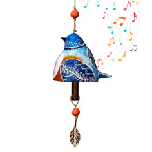 Keramik-Windspiele Lucky Bell, 20 cm Mehrfarbig