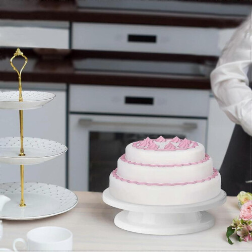 Rotating Cake Stand - White 2