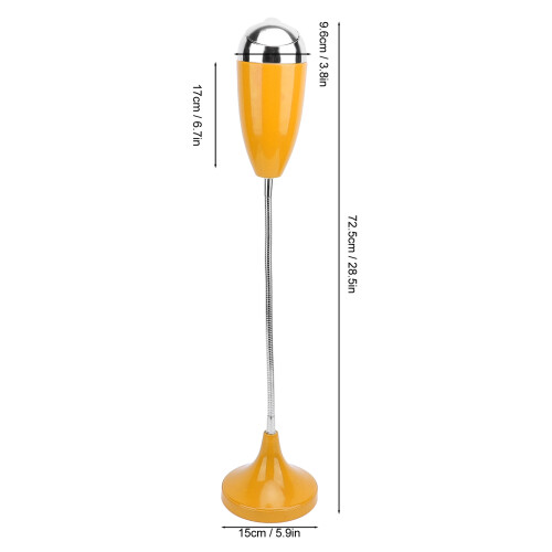 Large Capacity Smokeless Yellow Stand Ashtray with Adjustable Pole 1