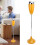 Large Capacity Smokeless Yellow Stand Ashtray with Adjustable Pole 1