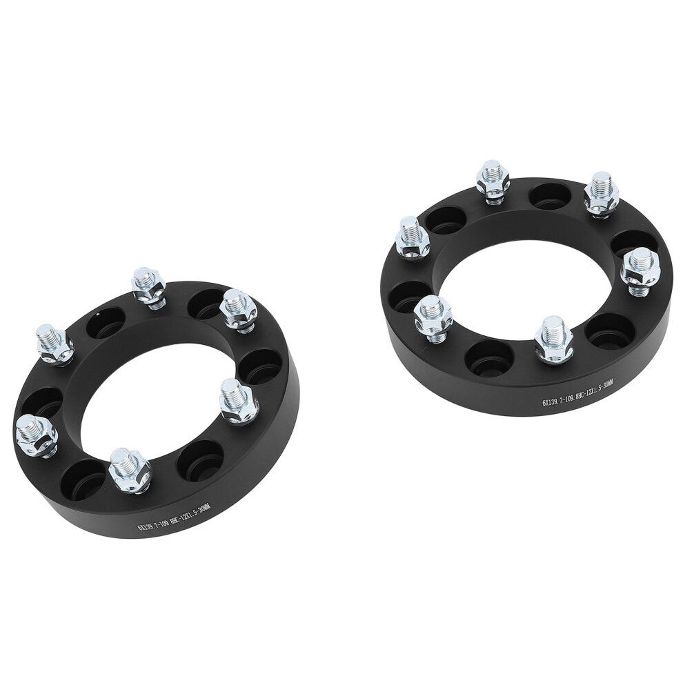 4PCS 30mm 6 Stud Aluminium Alloy Wheel Spacers for Mitsubishi L200 Black-image-OPC-PKDVHMM-NEW
