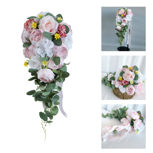 Bridal Bouquet Artificial Flowers Cascading Bouquet Proposal 1