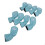 9pcs PU Leather Blue Golf Club Head Covers, Portable Iron Driver Protector 15