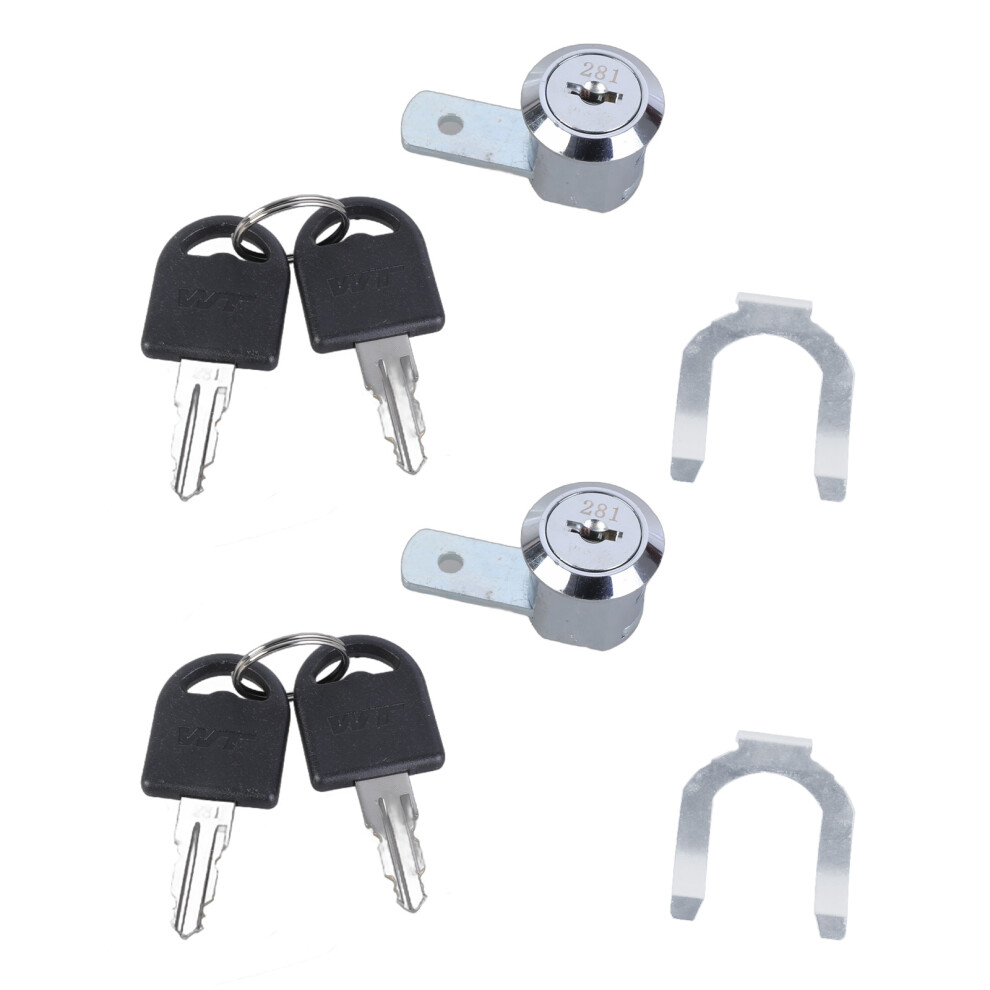 File Cabinet Lock Set With 2 Keys Keyed Different Locks Metal 7627000034335