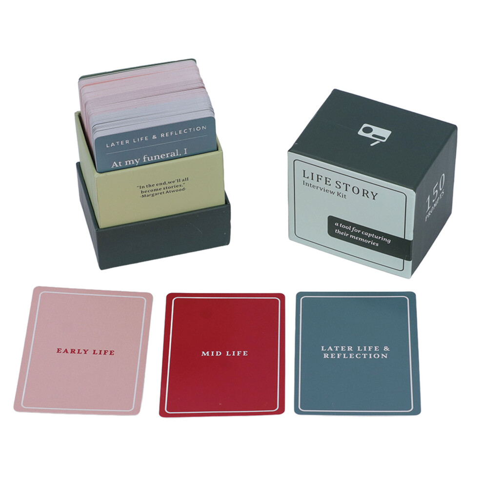 Life Story Interview Kit Cards 150PCS Paper-image-OPC-PKDVHWW-NEW