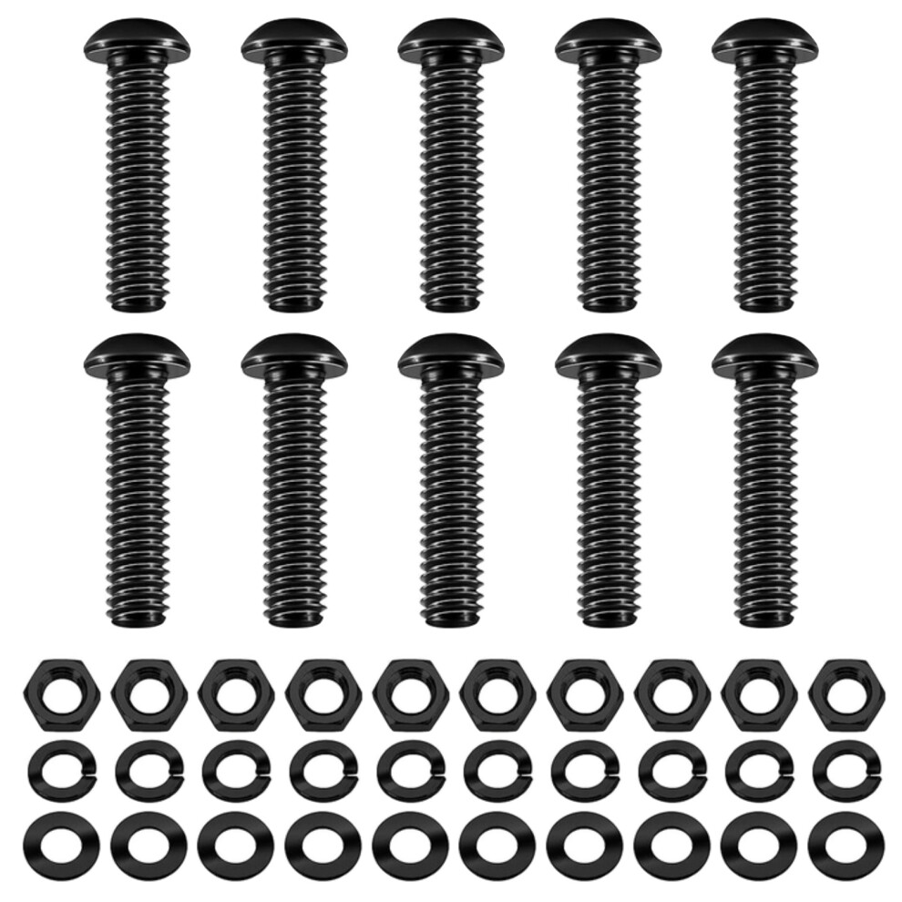 M6 Round Head Screws With Hexagonal Nut & Washers Home Repair 7627000035233