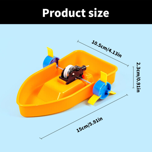 Paddle Boat Model Hands on Assembly Toy Easy Installation for 2