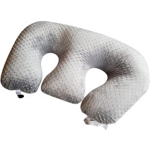 Multifunctional Double Nursing Pillow, Machine Washable Cotton Support Pillow for Maternity, Grey Color, Size: Standard