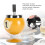 Windproof Billiard Ashtray with Lid, 9.5cm, Yellow 5