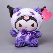 Super Cute Kuromi Plush Toy Soft Cartoon Stuffed Doll Multipurpose Throw Pillow