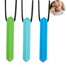 3 Pcs Chew Stick with Necklacet for Kid Molar