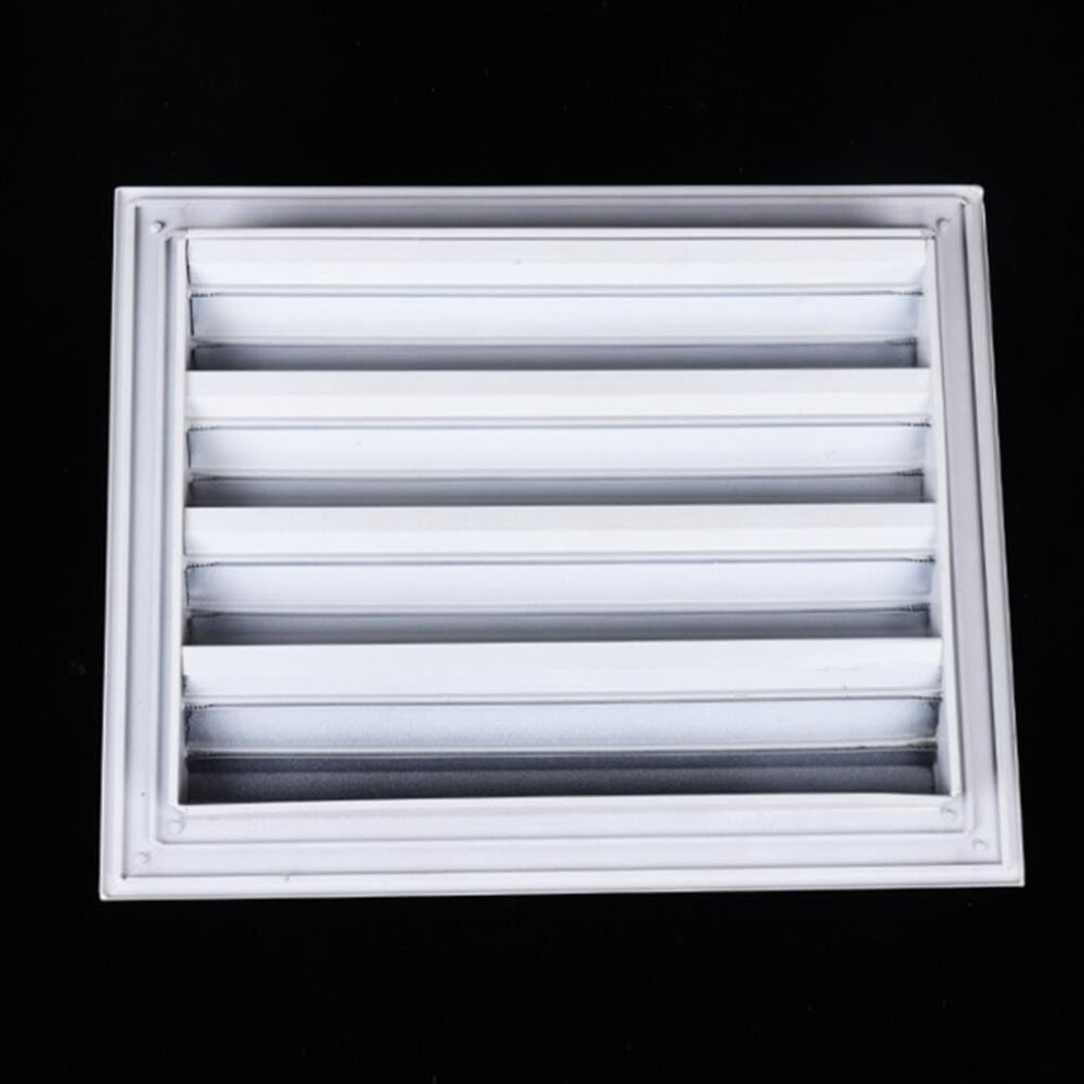 Weatherproof Aluminum Louver Air Vent Grille Cover 400X400mm, Rust-Resistant Galvanized Iron Frame, Easy-Clean Design, Multiple Sizes 9016109758651