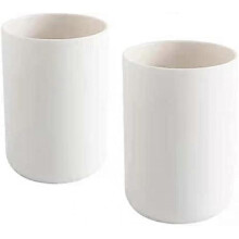 Pieces Tooth Cups, Bathroom Toothbrush Holder, Mug, Plastic Cup 300ml (White and White)