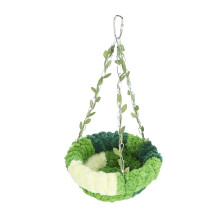 Kleines Vogel-Hängemattenbett Bequemes Korallenfleece-Hängeschlafnest 14x23,5 cm