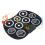Portable 9-Pad Roll Up Electric Drum Set Silicone/Plastic with USB 1