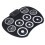 Portable 9-Pad Roll Up Electric Drum Set Silicone/Plastic with USB 11
