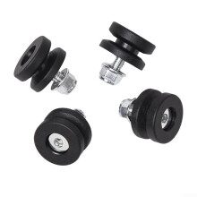 4PCS Motorcycle Tail Box Helmet Trunk Bracket Base Plate Bushings Buckles Replacement Kit Plastic Steel 2.7mm Parts