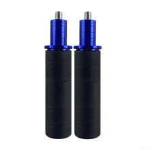 Aluminum Motorcycle Frame Sliders Blue with Anti Crash Protection and Extended Footrest for Engine Fairing Compatibility