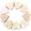 100 pc (5 cm) - Rustic looking wooden hearts for craft projects - for wedding decorations 5