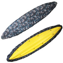 Waterproof Kayak Cover 210D Oxford Cloth Camouflage 2.1-2.5m Canoe Boat Cover for Outdoor Storage and UV Protection