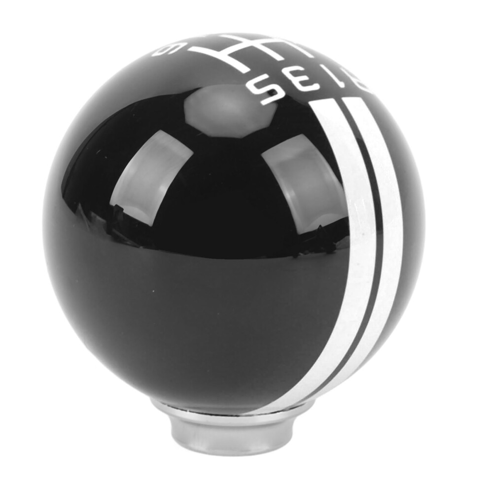 6-Speed Car Racing Shift Knob For Mustang Shelby Gt500 Style, Black/White 4961348706206