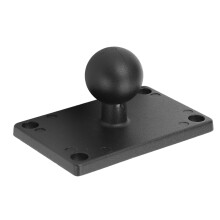 Universal AMPS Hole Pattern 1" Ball Mount Base for Secure Device Support