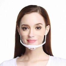 10pcs White Reusable Face Masks - Mouth and Nose Masks - Anti-Saliva Mask Anti-Splash Face Protection for Men and Women