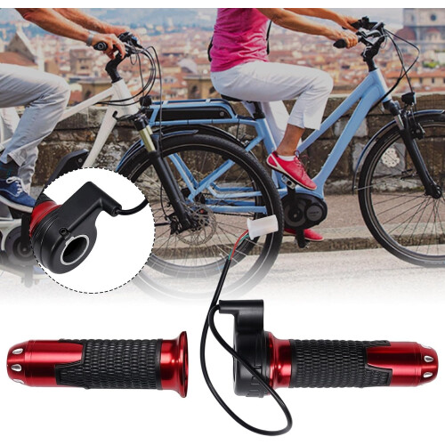 Throttle for Electric Bicycle with Adjustable High Medium Low Speed Settings, Compatible with Standard E-Bike Models 2