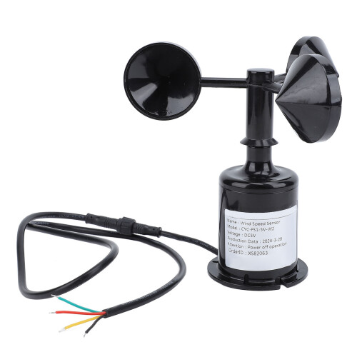 Compact Wind Speed Monitor 0.8m Cable Anti-Interference Anemometer 1