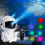 (White) 1pc Astronaut Galaxy Projector,360 Rotating Starry Night Light, Remote Control, USB Powered, Color Changing LED Lights, Adjustable Lighting Method 9