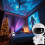 (White) 1pc Astronaut Galaxy Projector,360 Rotating Starry Night Light, Remote Control, USB Powered, Color Changing LED Lights, Adjustable Lighting Method 10