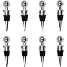 Wine Stopper Bottle Stopper -Wine Saver, Reusable Wine Corks for Beverage, 8-Pack Silicone Wine Stopper for Gifts, Bar