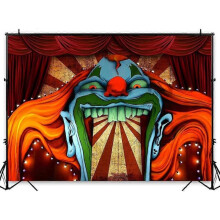 Horror Circus Theme Halloween Background Photography Giant Birthday Party