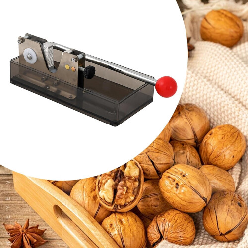 Macadamia Nut Opener and Pecans Sheller Tool for All Nuts, Stainless Steel Nut Cracking Device with Ergonomic Handle 2
