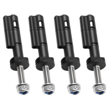 4 Pieces Stainless Steel Mounting Pin Kit with Threaded Bolts for Universal Recovery and Heavy-Duty Applications