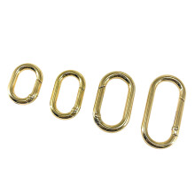 4Pieces Metal Keychain Spring O Rings Clips for Crafting and Bag