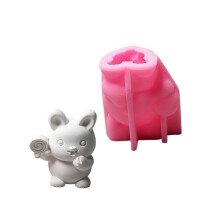 Lollipop Rabbits Candle Mould Silicone Molds Plasters Molds