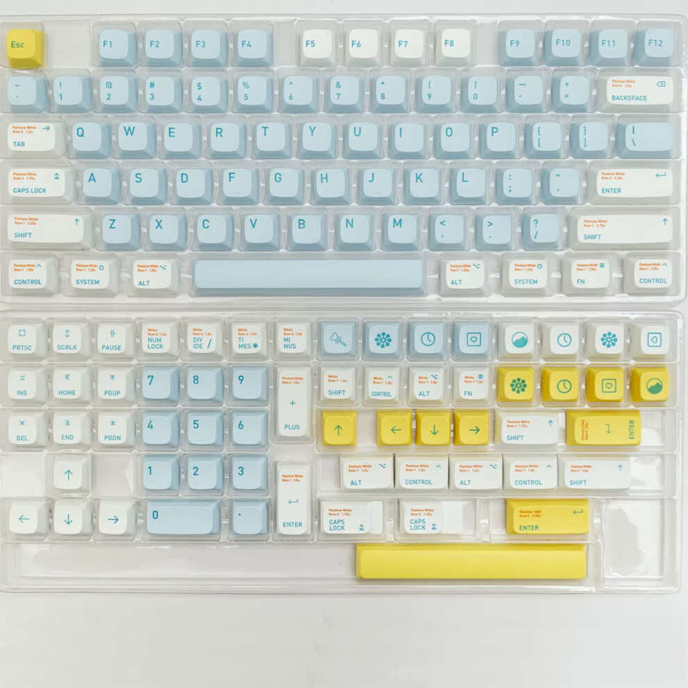 135Key Shallow Dream Xda Profile Keycaps Pbt Dye Sublimation 7627000037275