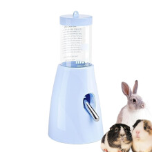 Gerbil Water Bottle 80ml - Leak-Proof Hamster Drinker with Stand for Squirrel Hedgehog Bunny Indoor Use
