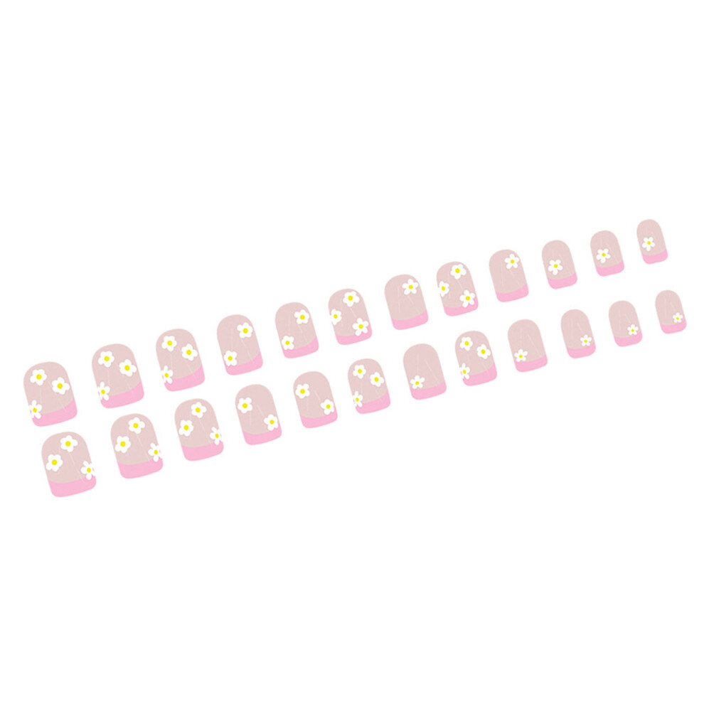 French Fake Nail Flower Designs False Nail,Artificial Nail Glues